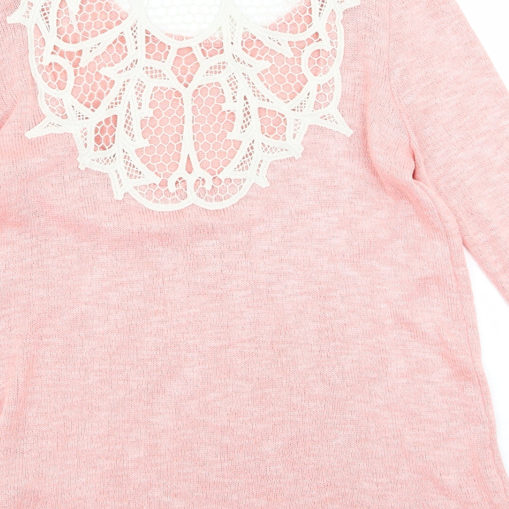 New Look Womens Pink   Jumper Dress  Size 10  - v