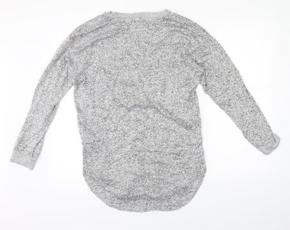 Next Womens Grey   Henley Jumper Size 10