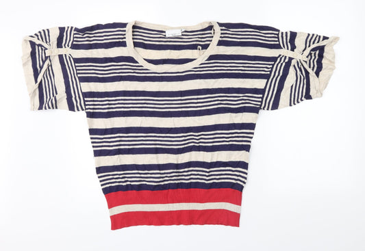 New Look Womens Multicoloured Striped  Pullover Jumper Size 12