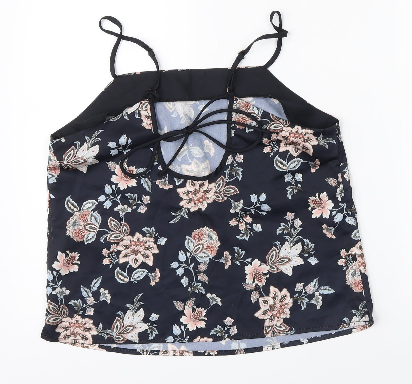 NEXT Womens Blue Floral  Basic Blouse Size 10