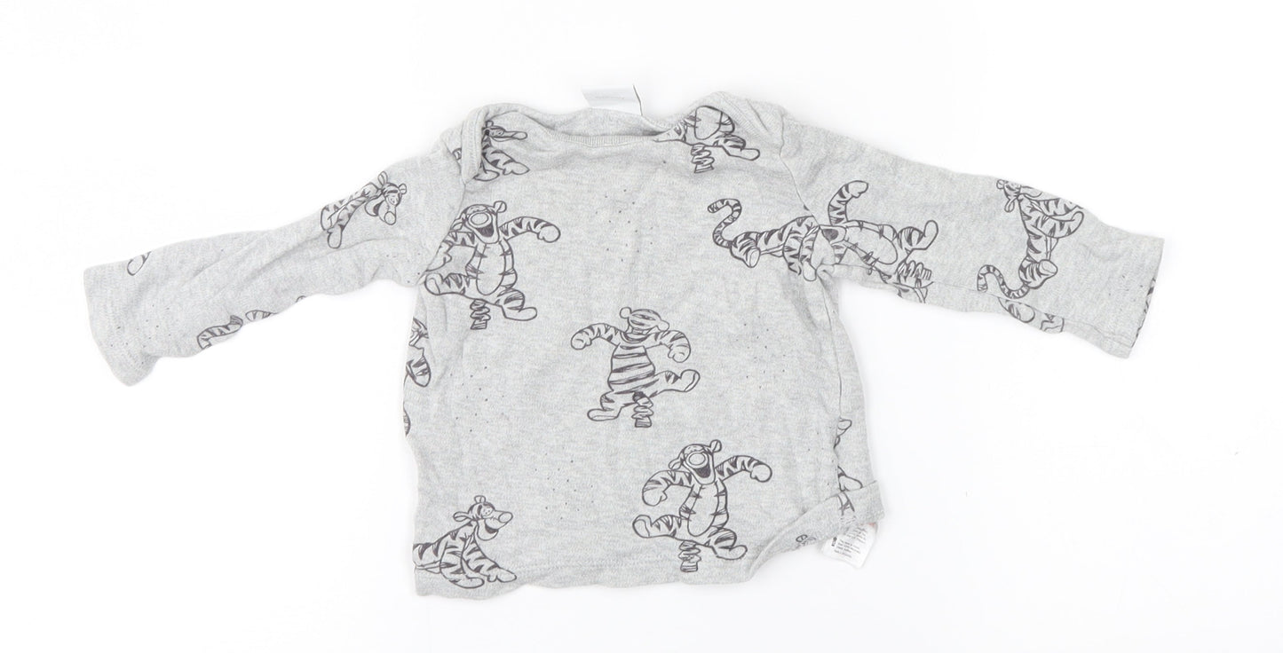 Disney Baby Grey   Basic T-Shirt Size 0-3 Months  - Tigger