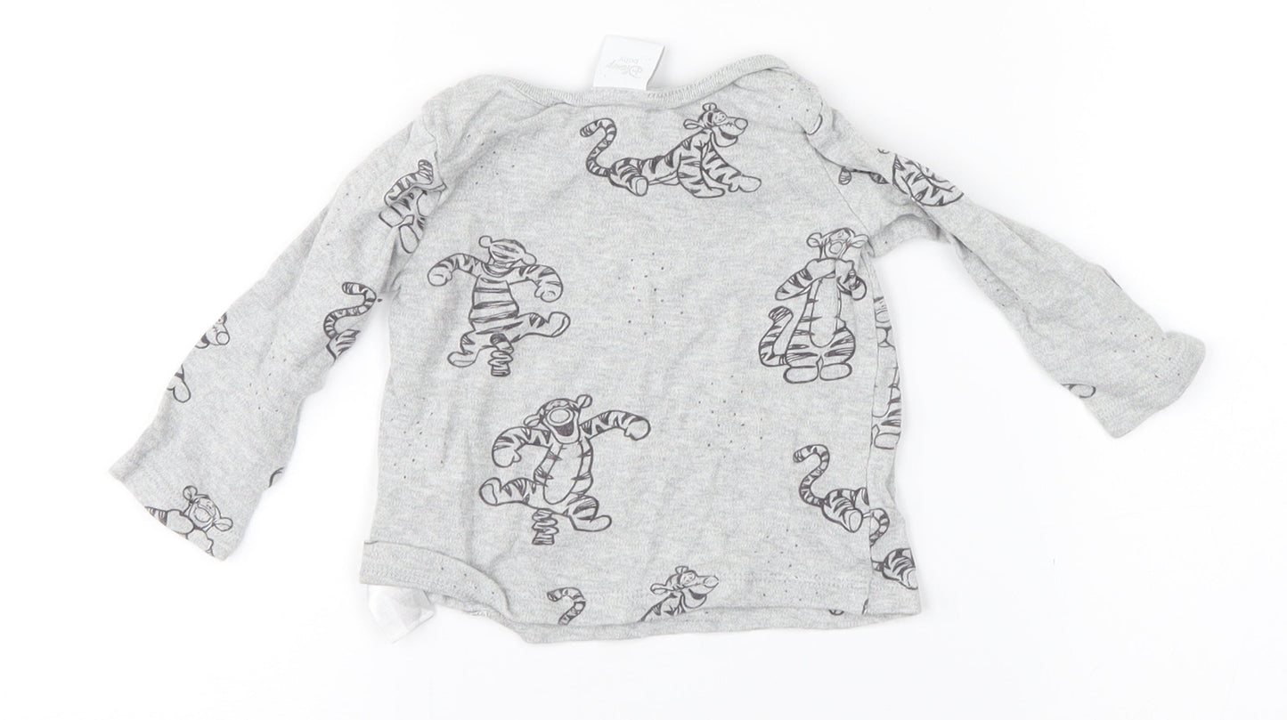 Disney Baby Grey   Basic T-Shirt Size 0-3 Months  - Tigger
