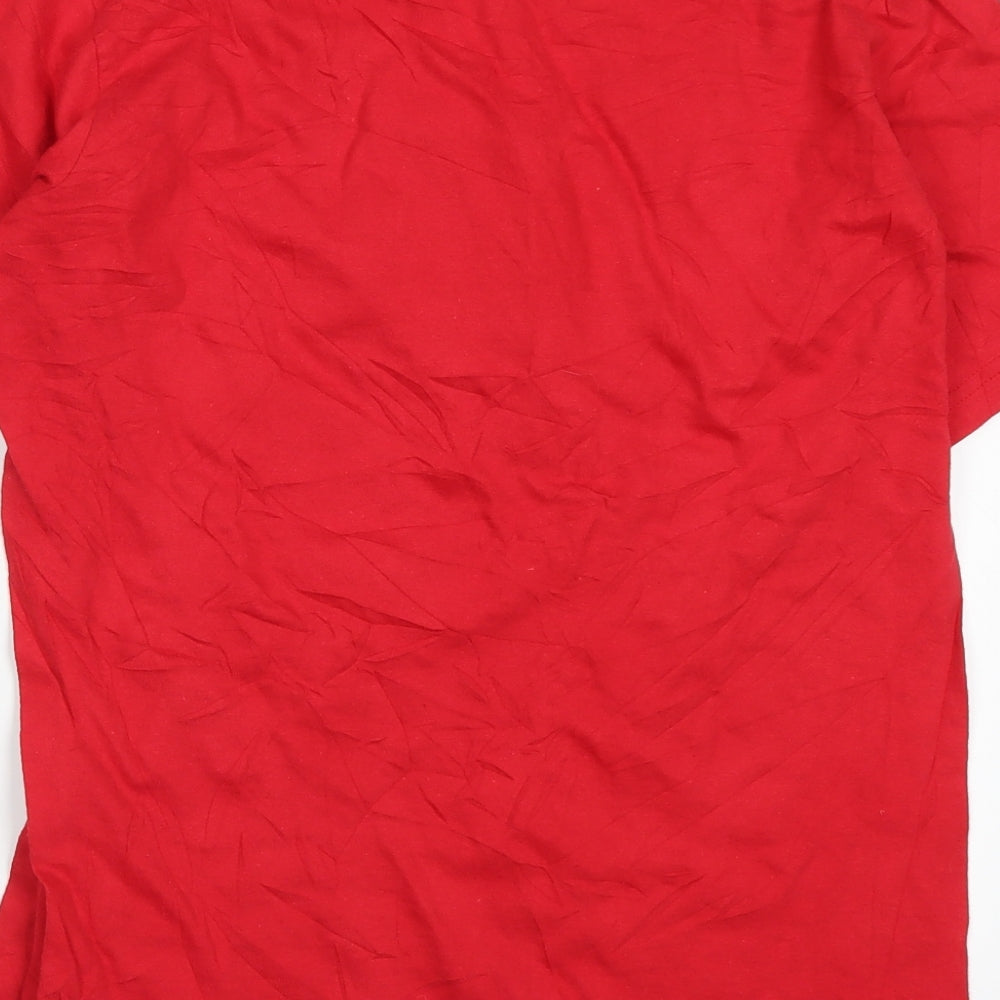Aurborne Womens Red   Basic T-Shirt Size S  - Hakuna Matata Kenya