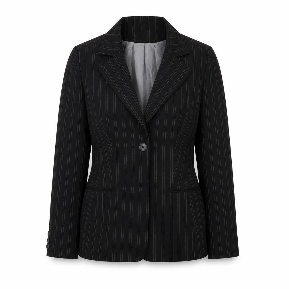 Preworn Womens Black   Jacket Suit Jacket Size 12
