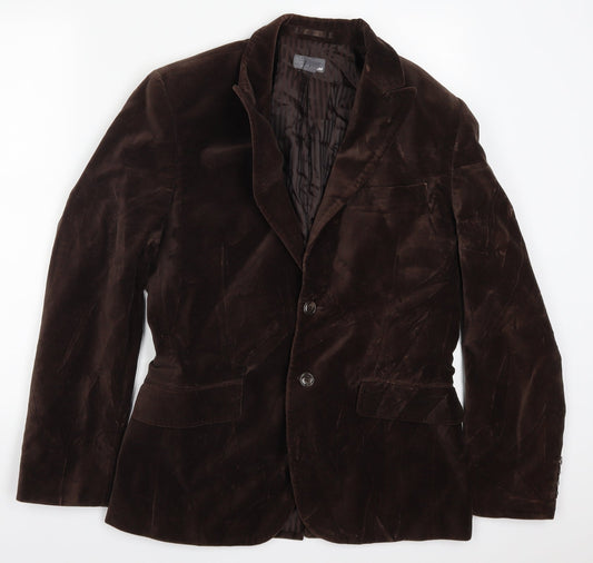 H&M Mens Brown   Jacket Suit Jacket Size 36