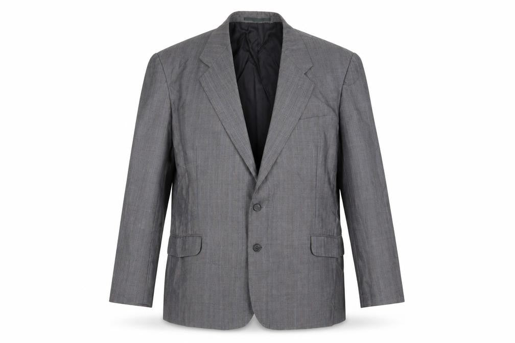 St Michael Mens Grey Check  Jacket Suit Jacket Size 46