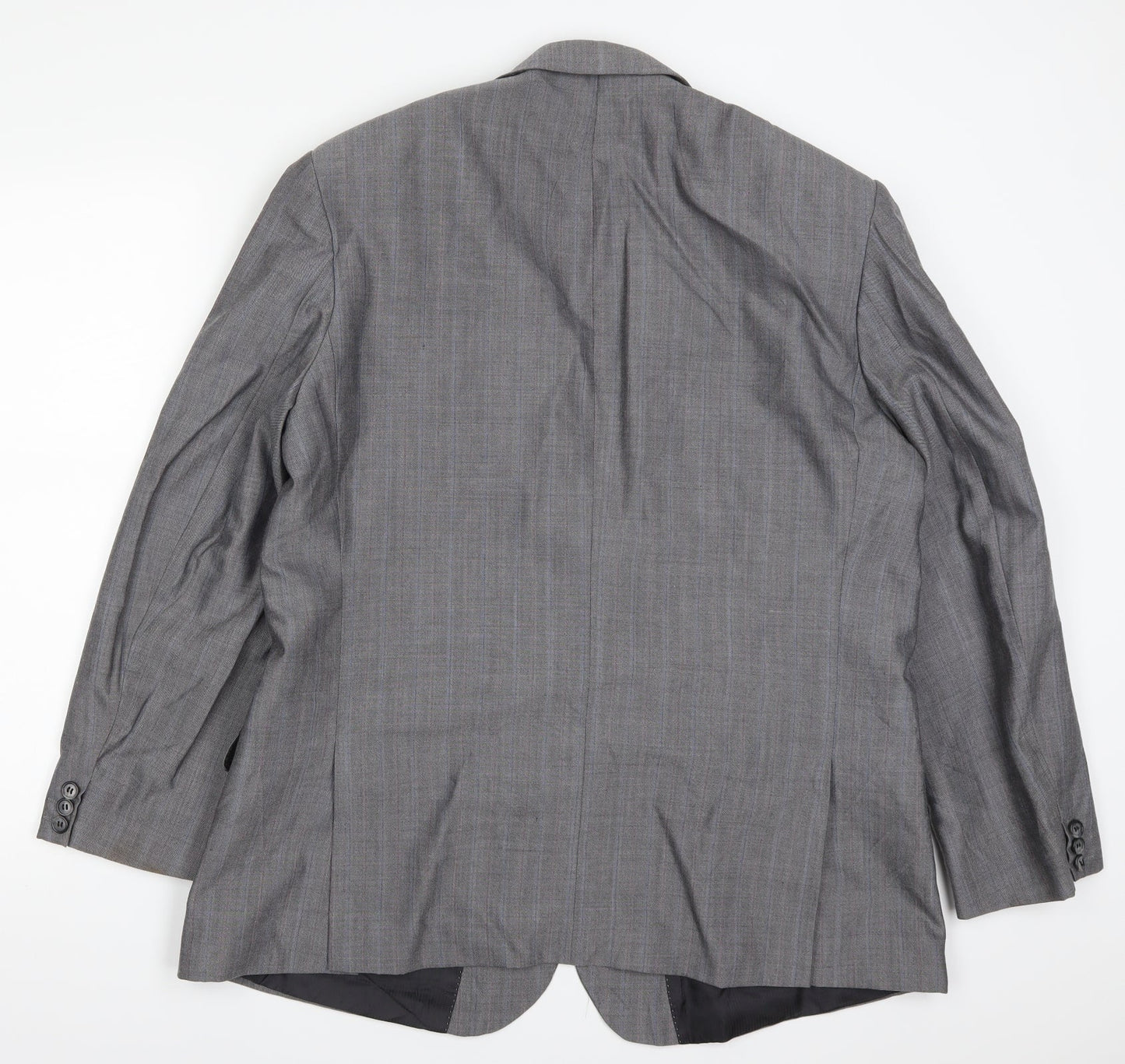 St Michael Mens Grey Check  Jacket Suit Jacket Size 46