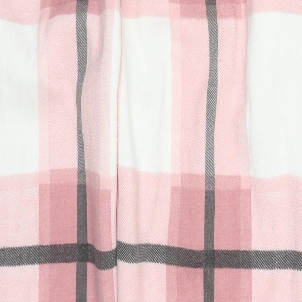 Misspap Womens Pink Check  Sweatpants Trousers Size L L28 in