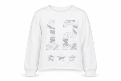 F&F Girls White   Pullover Sweatshirt Size 7-8 Years  - 12