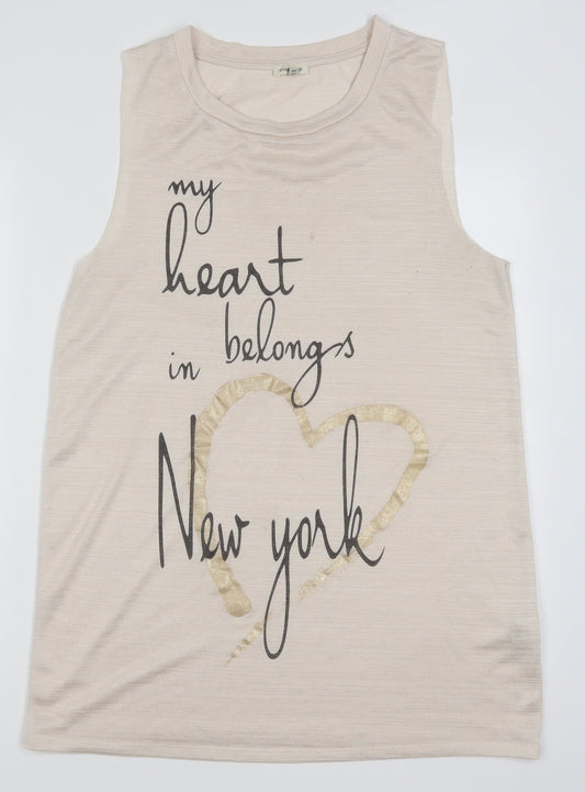River Island Womens Pink   Basic Tank Size 14  - My Heart Belongs in New York