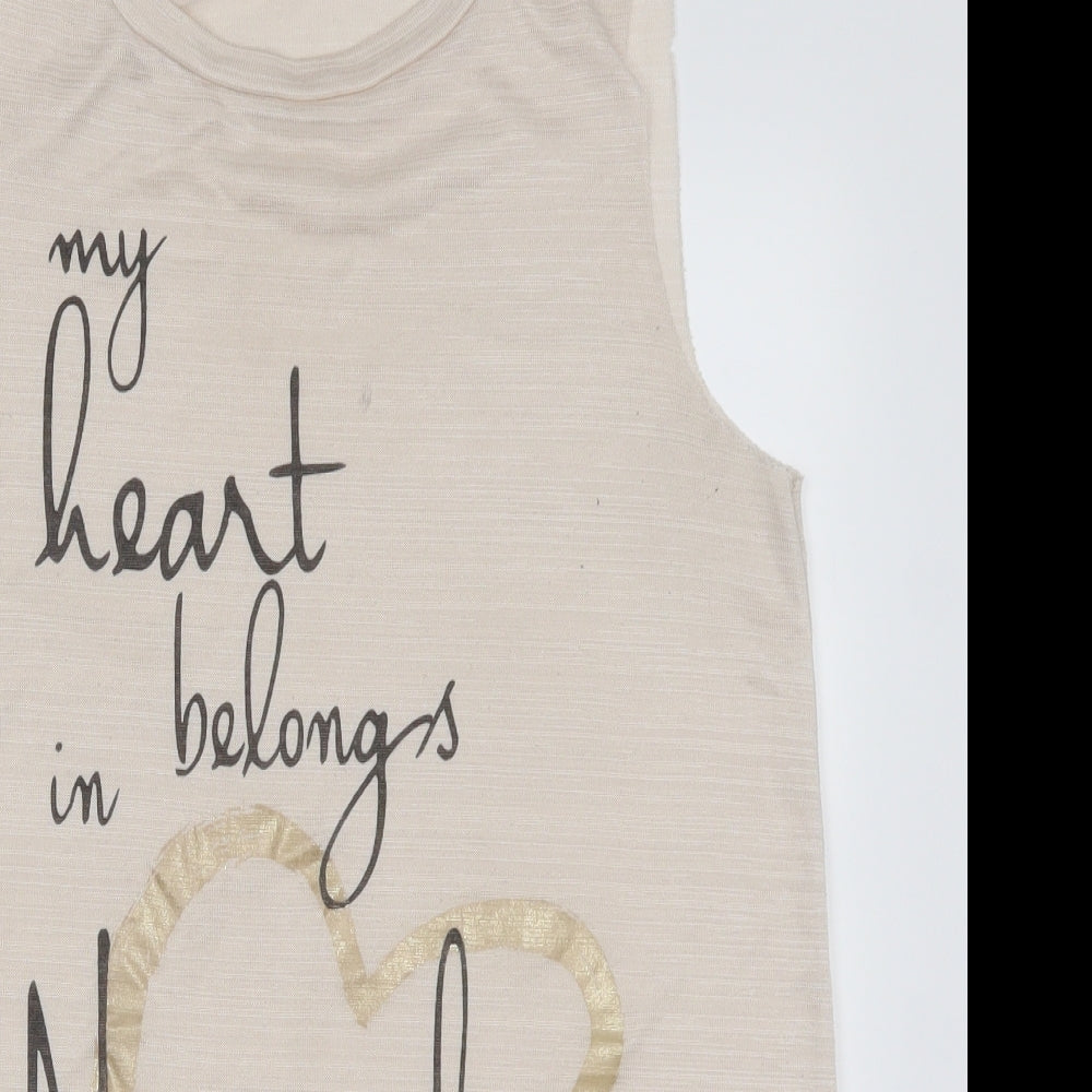 River Island Womens Pink   Basic Tank Size 14  - My Heart Belongs in New York