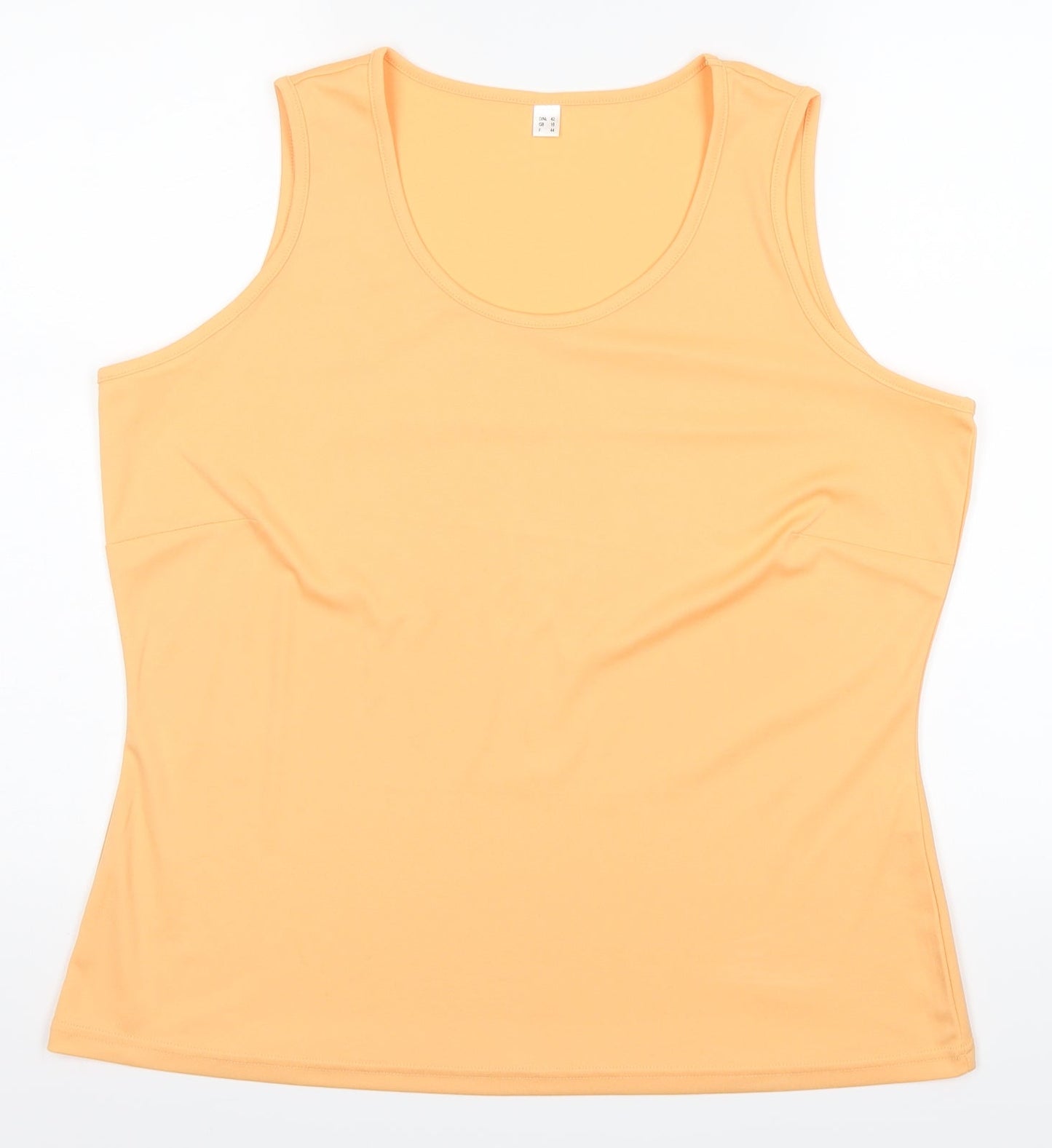 Preworn Womens Orange   Basic Tank Size 16