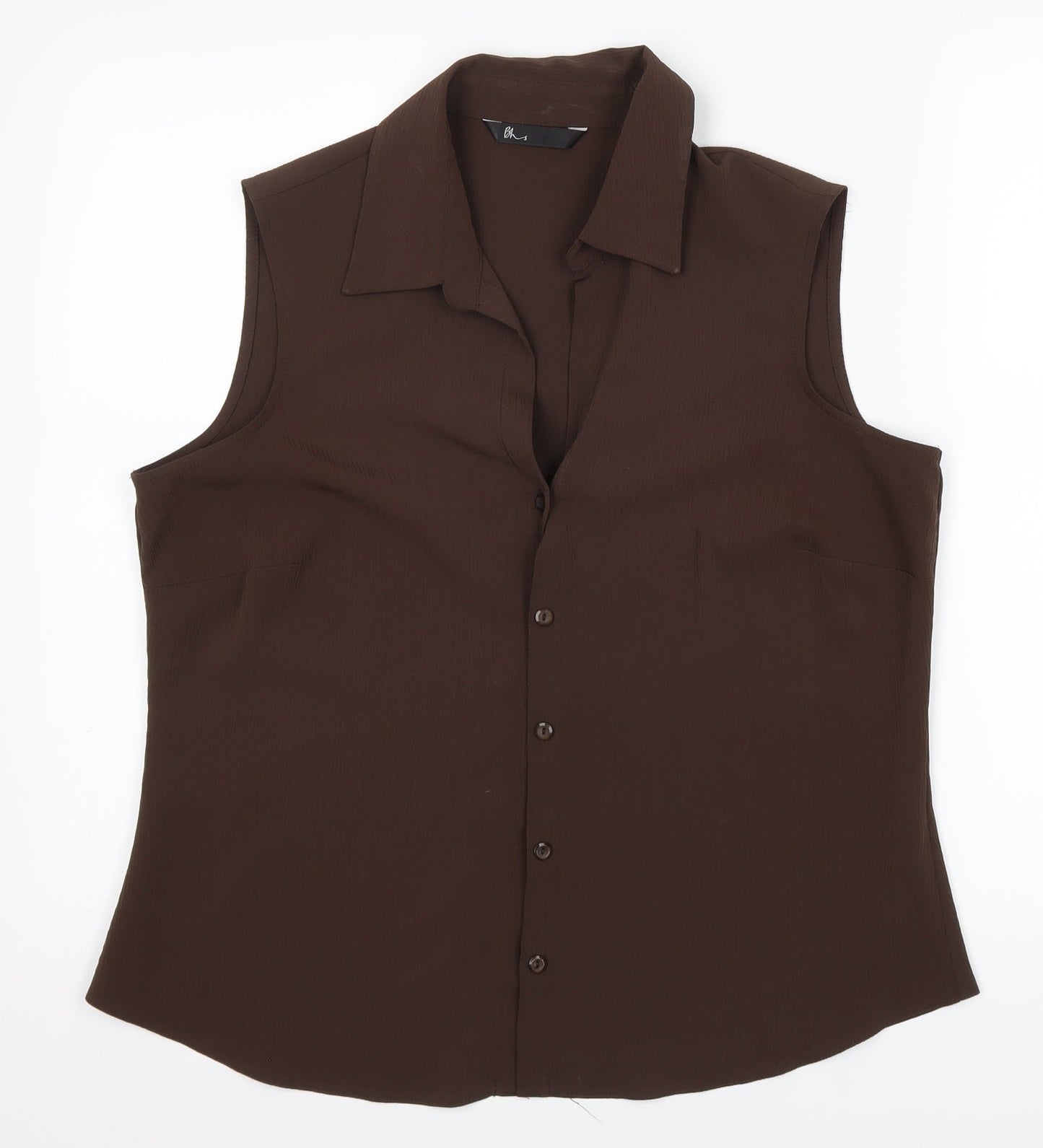 BHS Womens Brown   Basic Button-Up Size 16