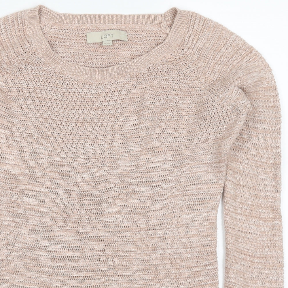 LOFT Womens Pink   Pullover Jumper Size M