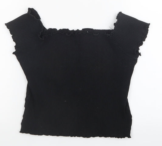 Preworn Womens Black   Basic T-Shirt Size S