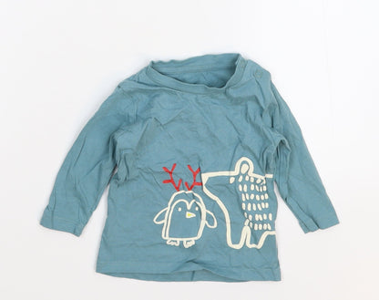 Marks & Spencer Baby Blue   Basic T-Shirt Size 3-6 Months