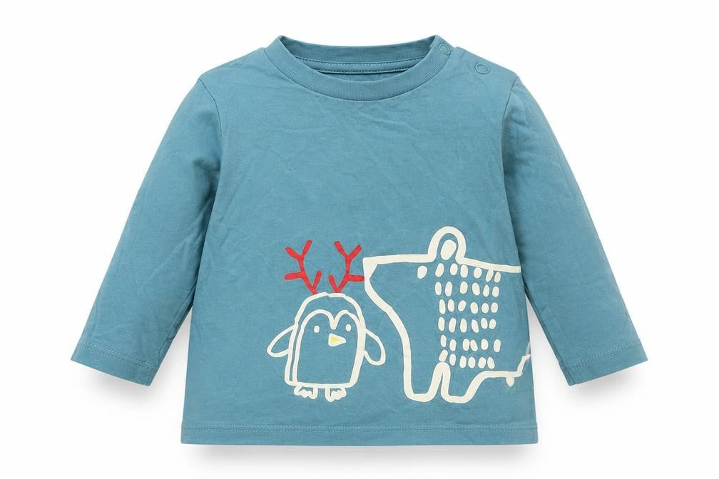 Marks & Spencer Baby Blue   Basic T-Shirt Size 3-6 Months