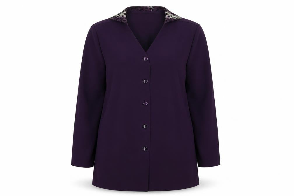 Bonmarché Womens Purple Jacket Blazer Size 16