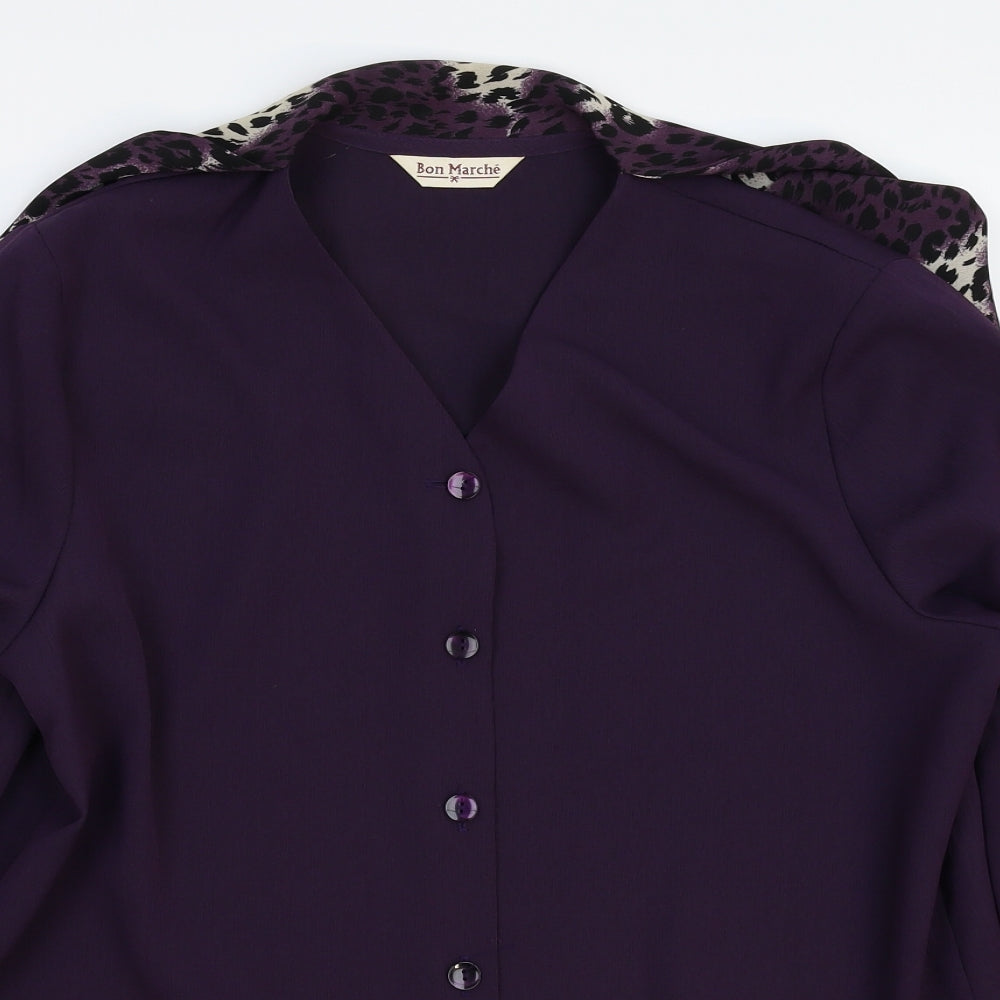 Bonmarché Womens Purple   Jacket Blazer Size 16