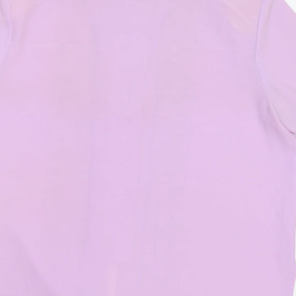 Bonmarché Womens Pink Basic Button-Up Size 14