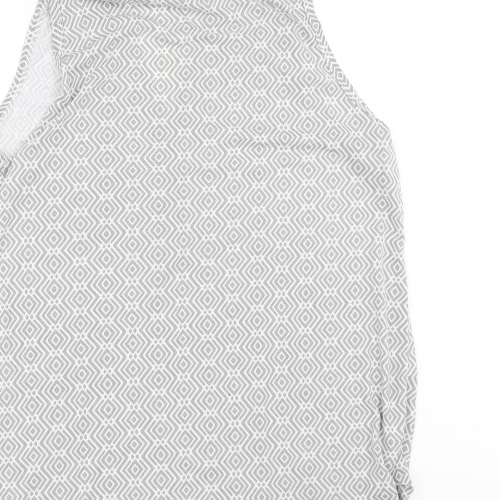 Primark Womens Grey Geometric  Basic T-Shirt One Size