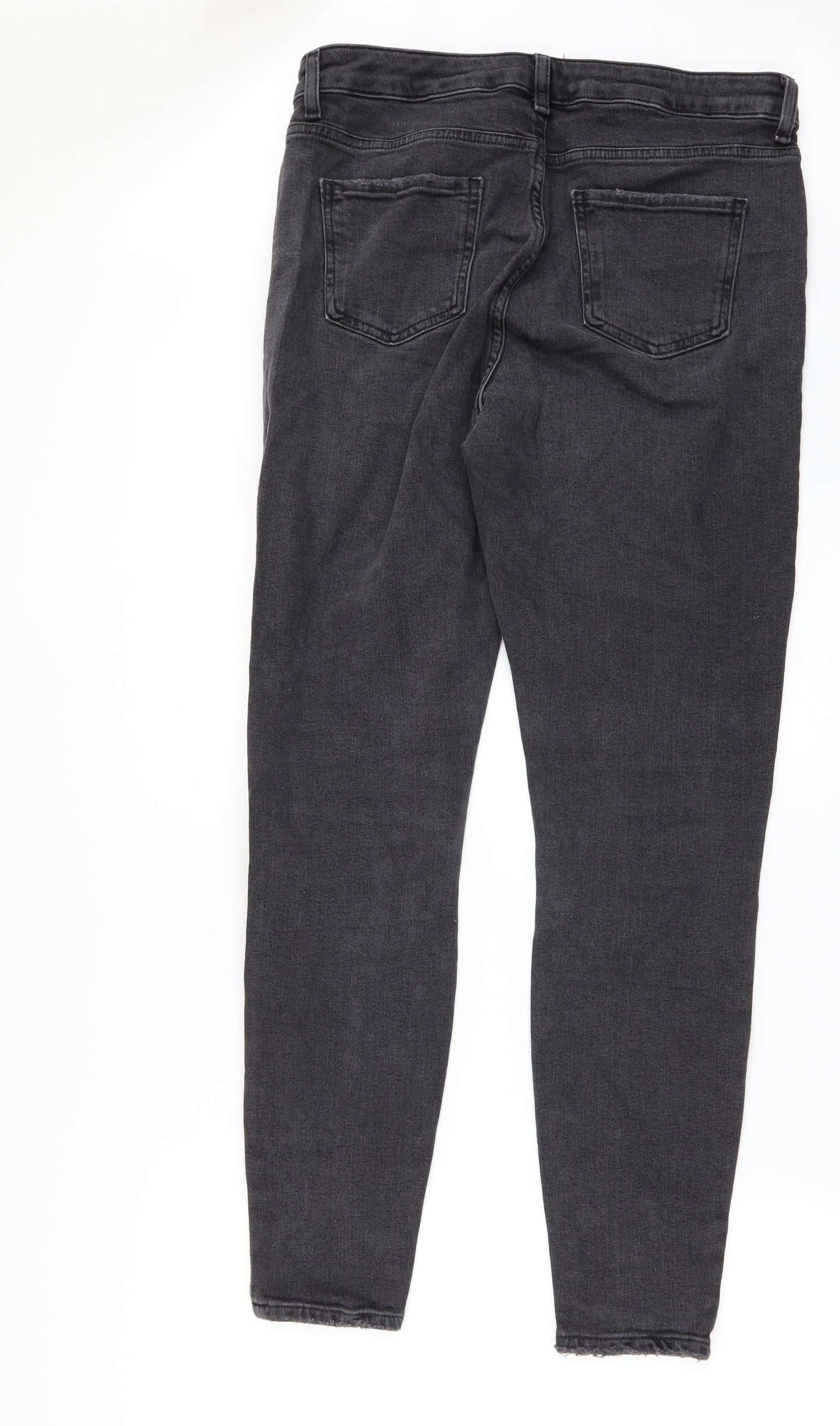 Marks and Spencer Womens Black  Denim Skinny Jeans Size 14 L29 in