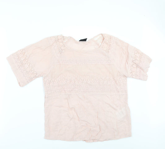 VILA Womens Orange   Tunic Blouse Size M