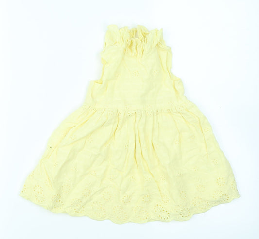 George Girls Yellow   Fit & Flare  Size 3-6 Months