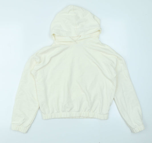 TU Girls Ivory   Pullover Hoodie Size 12 Years