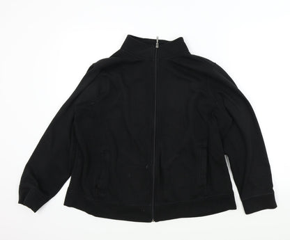Bonmarché Womens Black Full Zip Jumper Size M