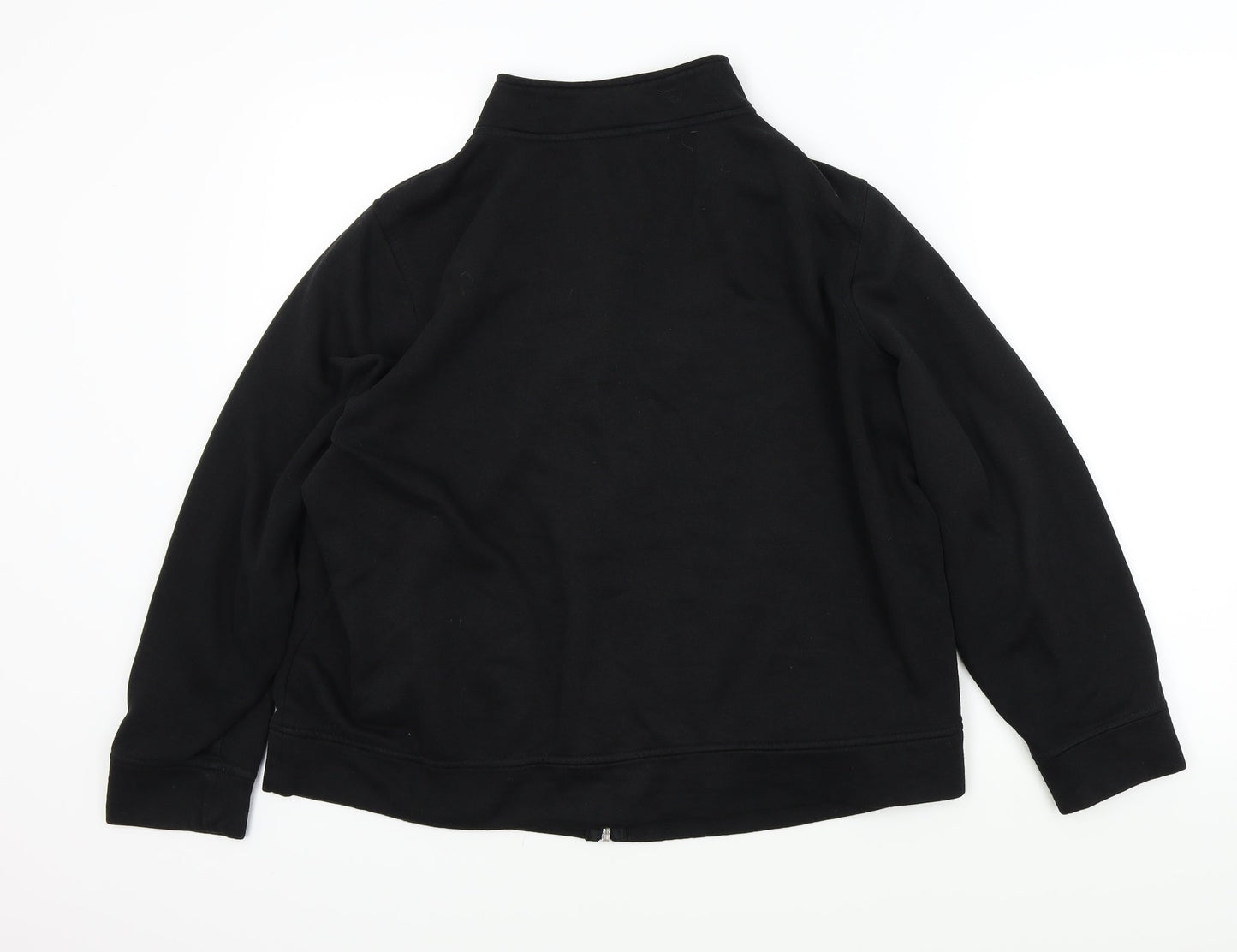BM Essentials Womens Black   Full Zip Jumper Size M