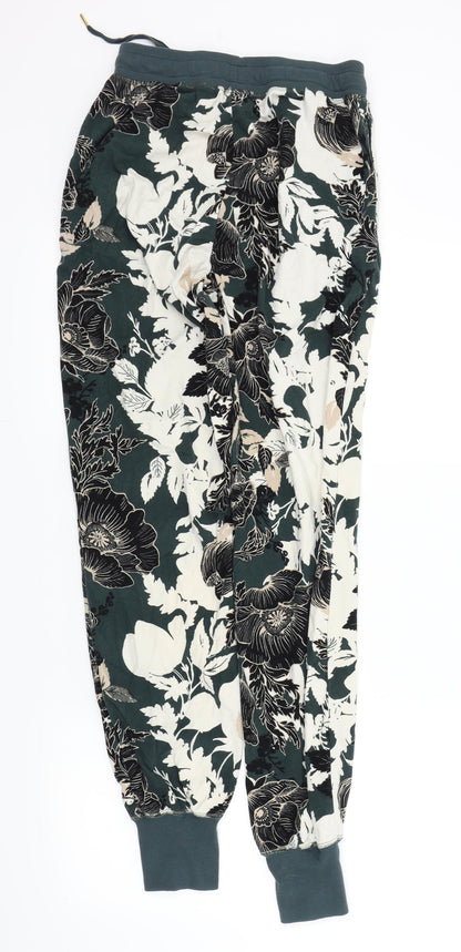 Next Womens Green Floral  Trousers  Size S L27 in