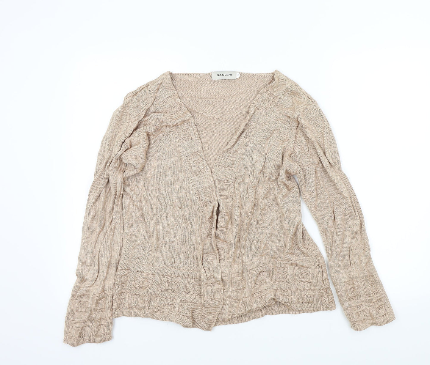 BASSINI Womens Gold   Cardigan Jumper Size XL