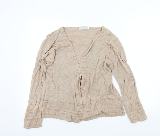 BASSINI Womens Gold   Cardigan Jumper Size XL
