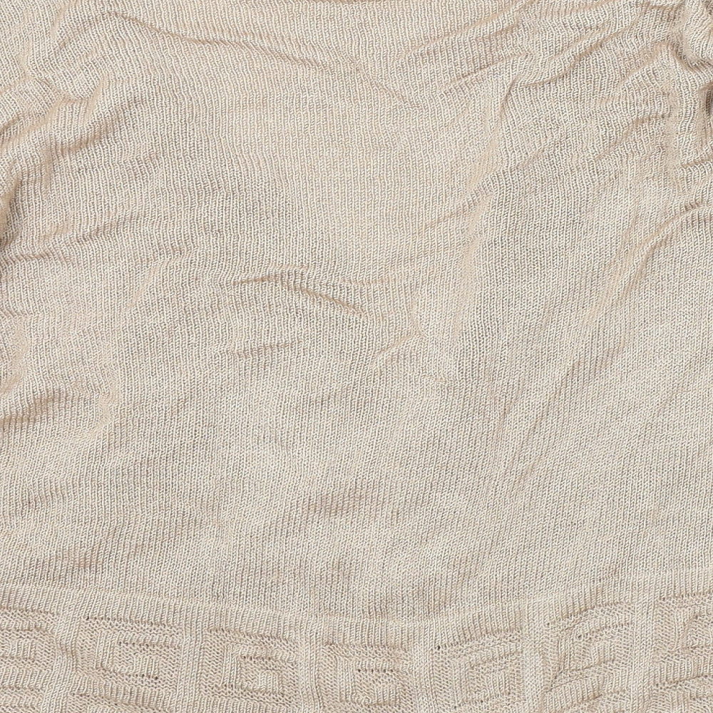 BASSINI Womens Gold   Cardigan Jumper Size XL