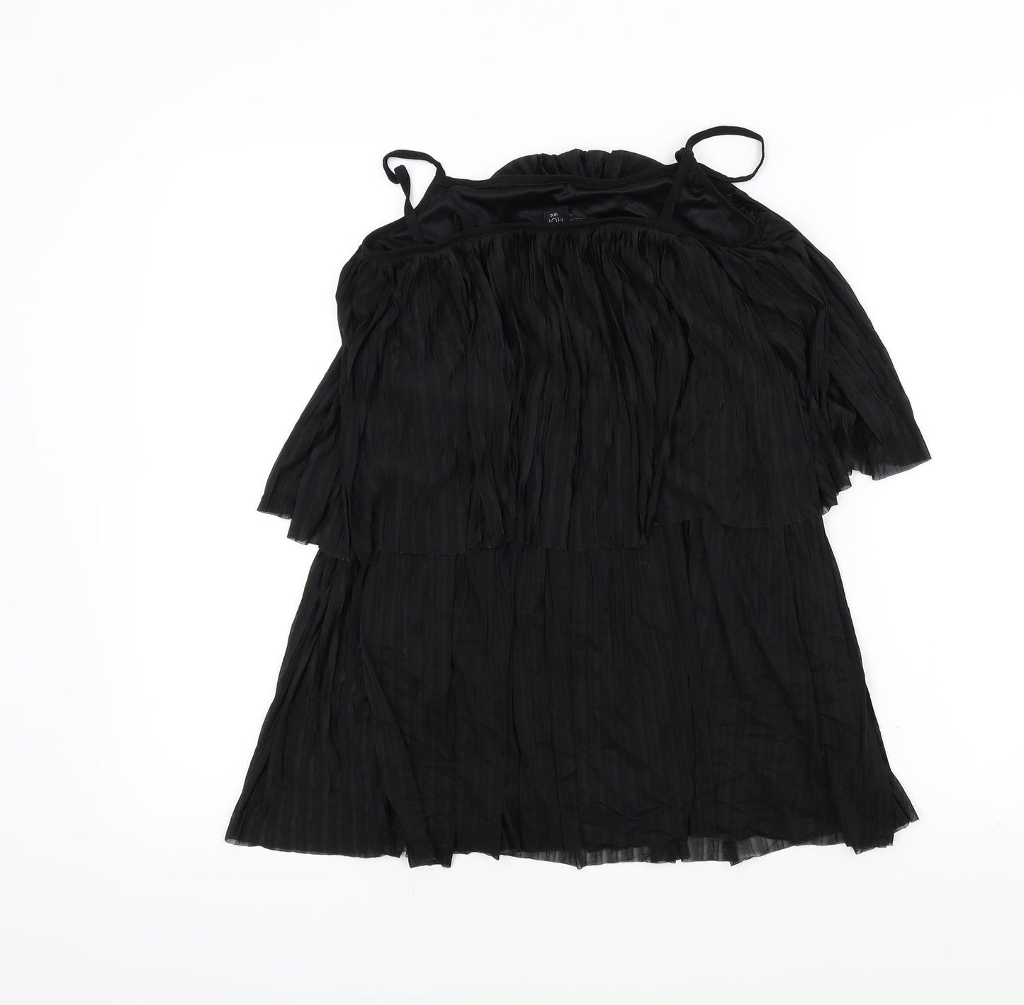 TOP SHOP Womens Black Colourblock  Basic Blouse Size 12