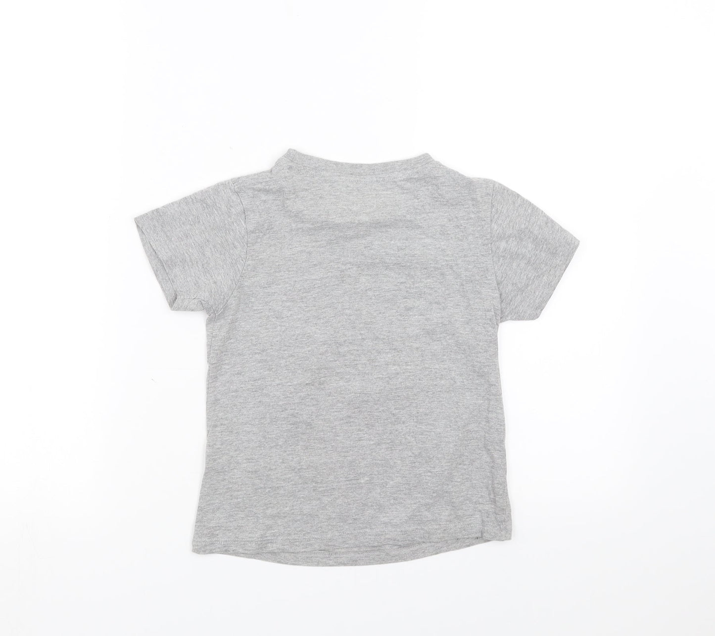 Pep&Co Boys Grey   Basic T-Shirt Size 6-7 Years