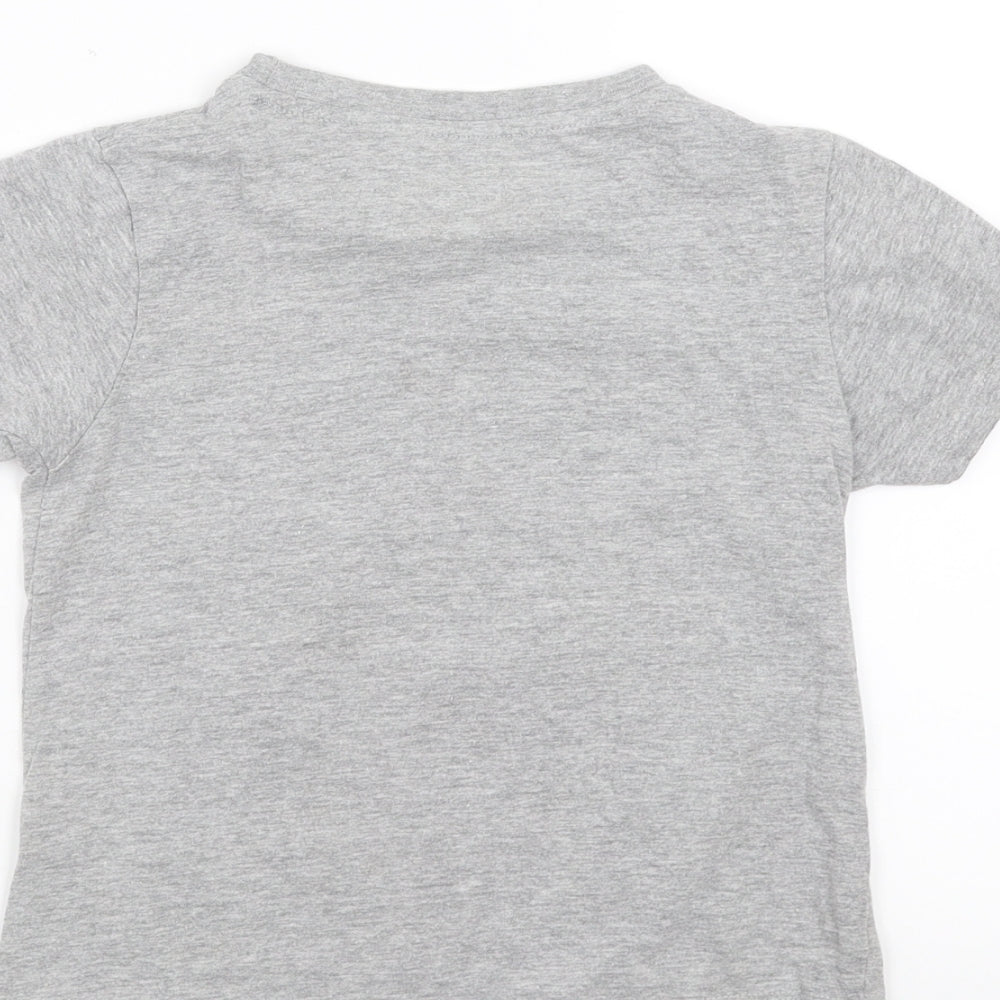 Pep&Co Boys Grey   Basic T-Shirt Size 6-7 Years