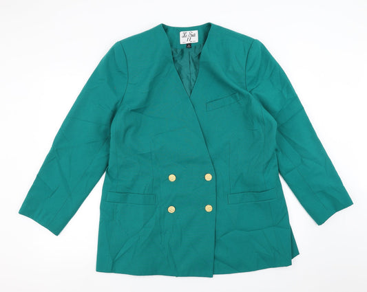Le Suit Womens Green   Jacket Suit Jacket Size 16