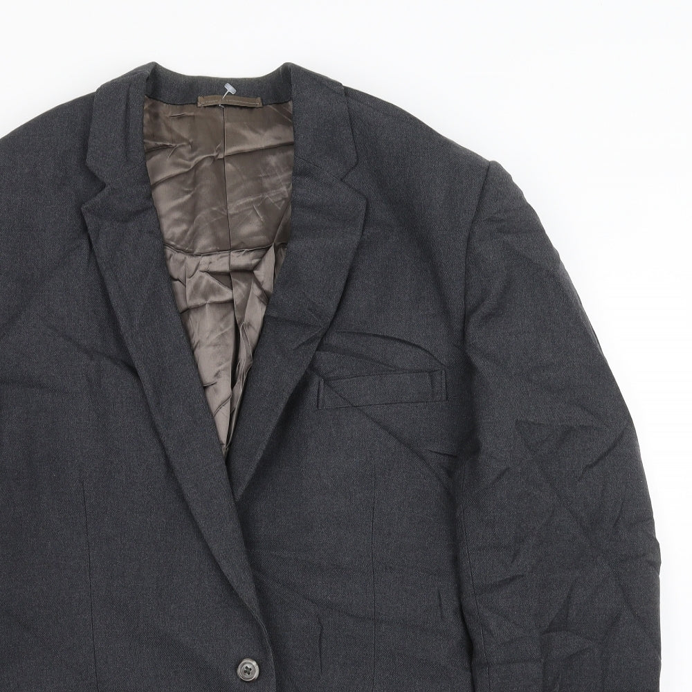 Preworn Mens Grey   Jacket Suit Jacket Size 40
