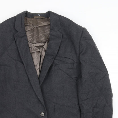 Preworn Mens Grey   Jacket Suit Jacket Size 40