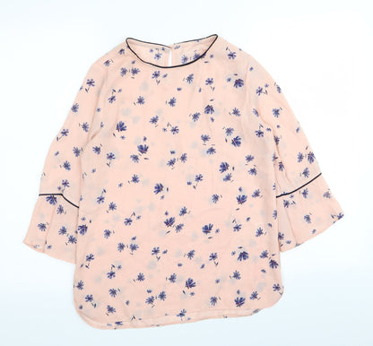 Primark Womens Pink Floral  Basic Blouse Size 6