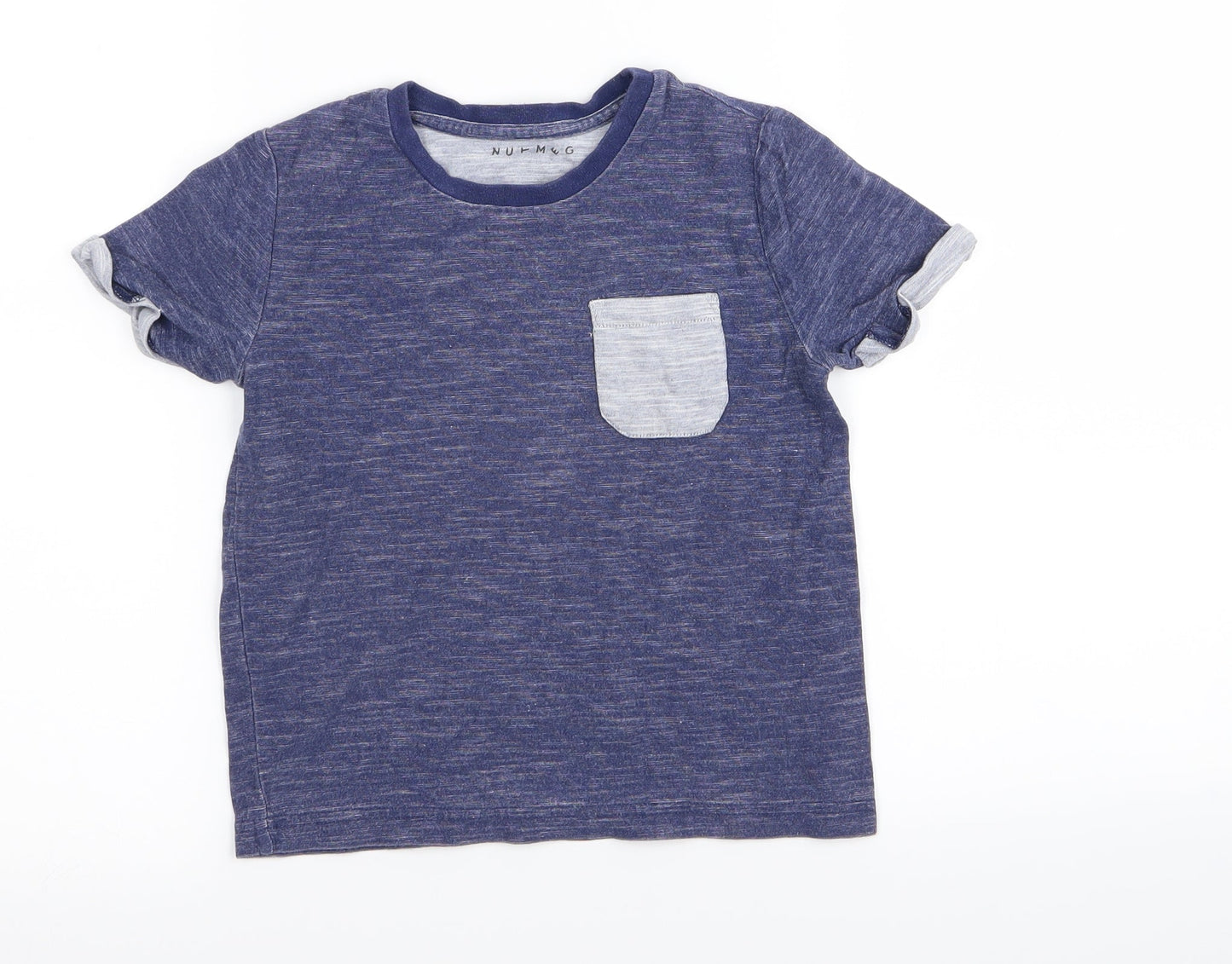 Nutmeg Boys Blue   Basic T-Shirt Size 4-5 Years