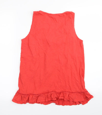 Preloved Papaya Womens Red   Basic Tank Size 12 - Back