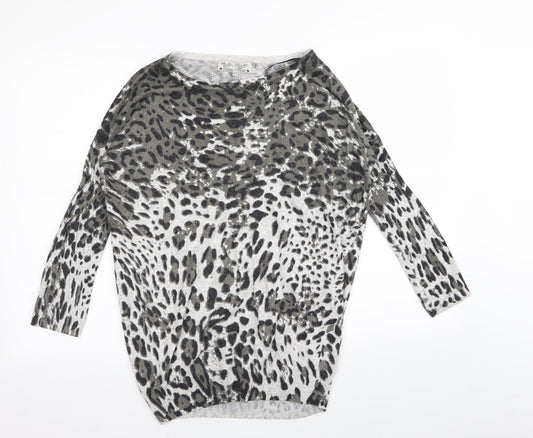 Preloved urban bliss Womens Multicoloured Animal Print  Pullover Jumper Size 10 - Front