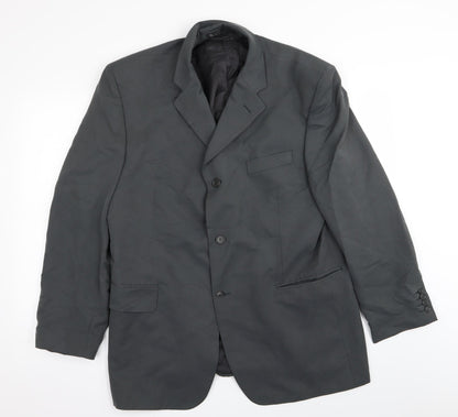 Preloved BHS Mens Grey   Jacket Blazer Size 44 - Front