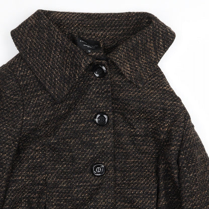 Preloved david emanuel Womens Brown   Jacket Coat Size 18 - Detail