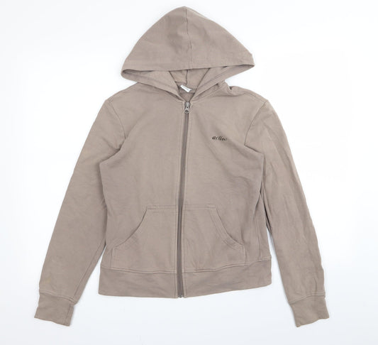 Target Womens Brown   Full Zip Jumper Size 10