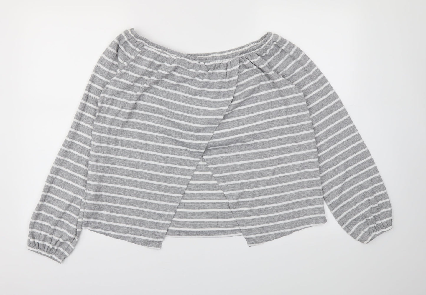 NEXT  Womens Green Striped  Basic T-Shirt Size 10