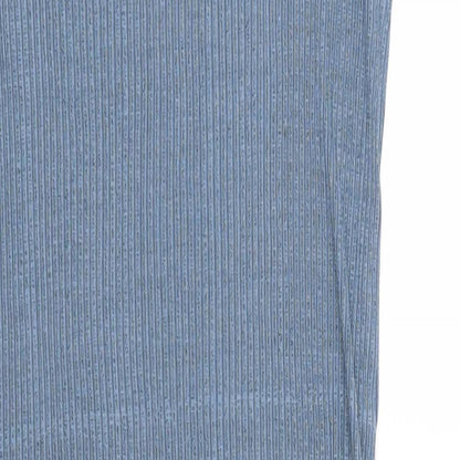 Close-up detail of ICHI women’s blue a-line, size S